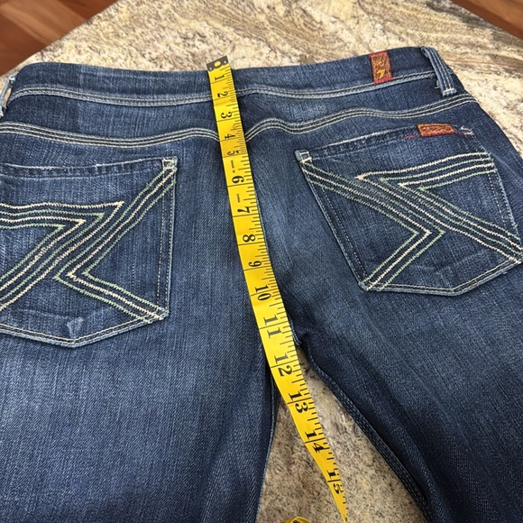 7 For All Mankind Flynn Boot Cut Flare Jeans, 34” inseam, “Z-Pocket” - Picture 11 of 12